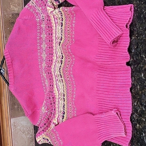Pink Cardigan/Button Down Sweater PS - Picture 6 of 7